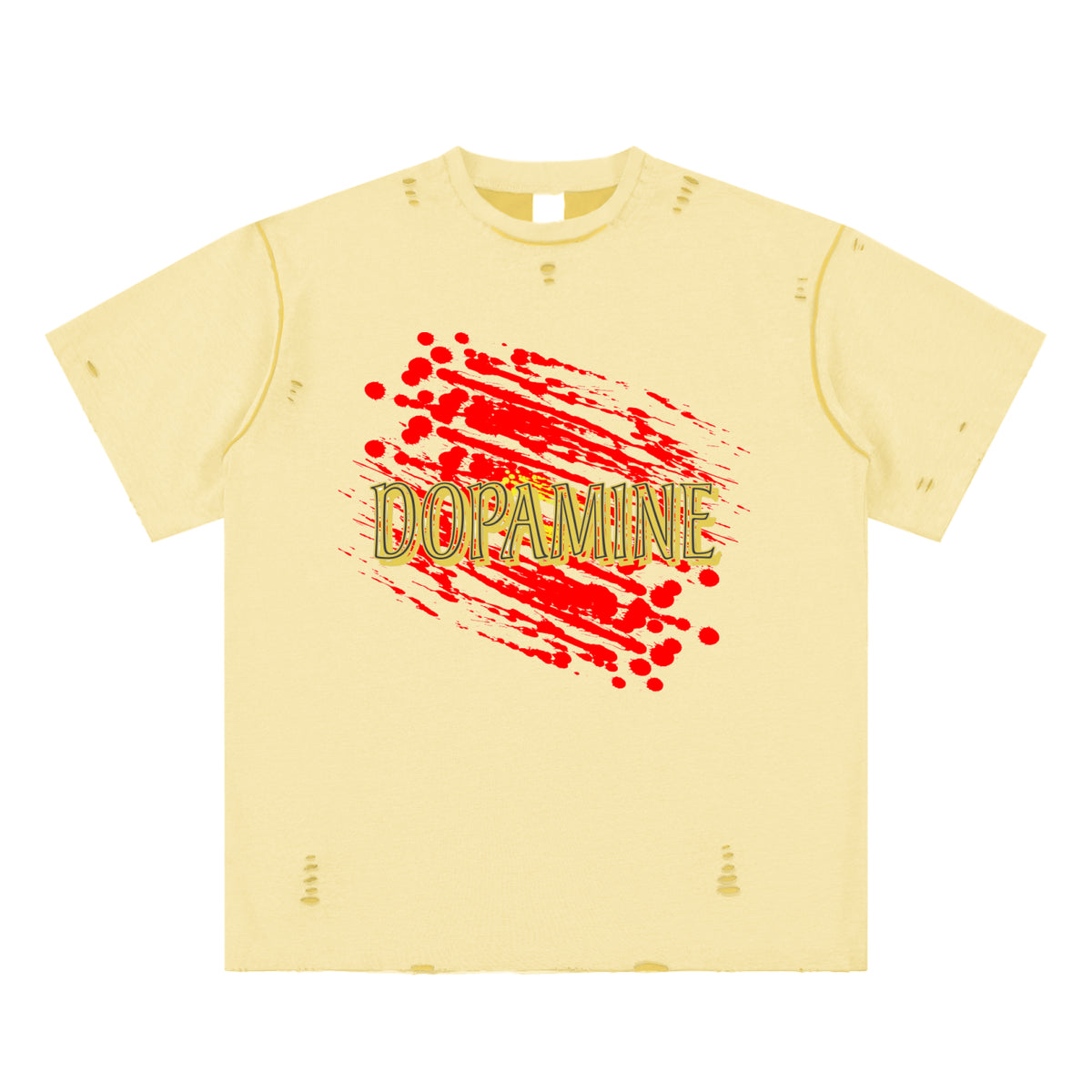 Hand-frayed Reversible T-shirt