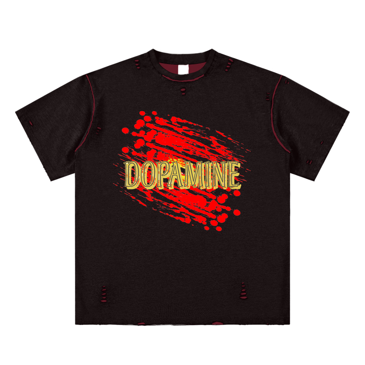 Hand-frayed Reversible T-shirt