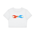 Fitted Crop Cotton T-Shirt