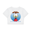 Fitted Crop Cotton T-Shirt