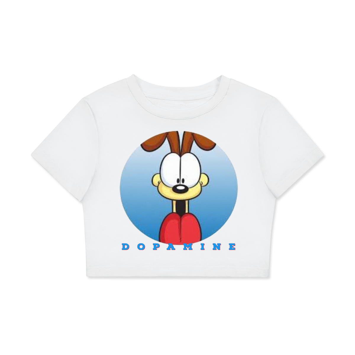 Fitted Crop Cotton T-Shirt