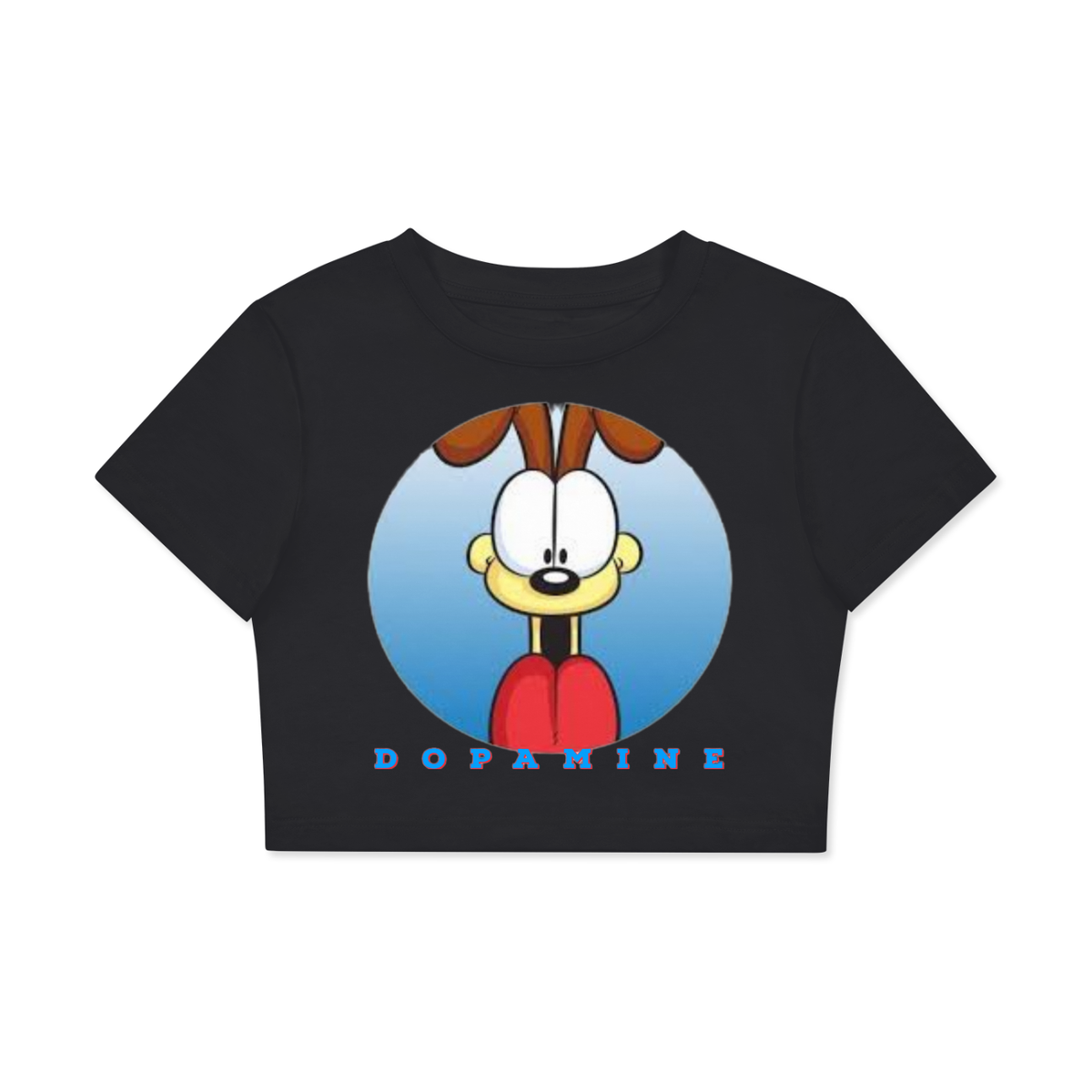 Fitted Crop Cotton T-Shirt