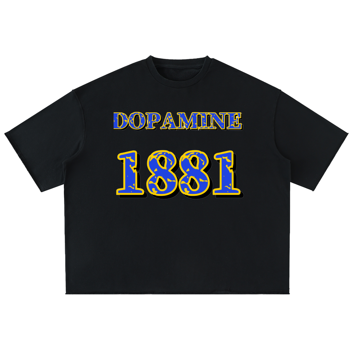 DOPAMINE 1881 Washed Rolled Hem Half Sleeve T-Shirt