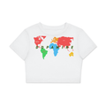 Fitted Crop Cotton T-Shirt