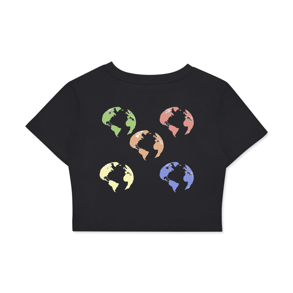 Fitted Crop Cotton T-Shirt
