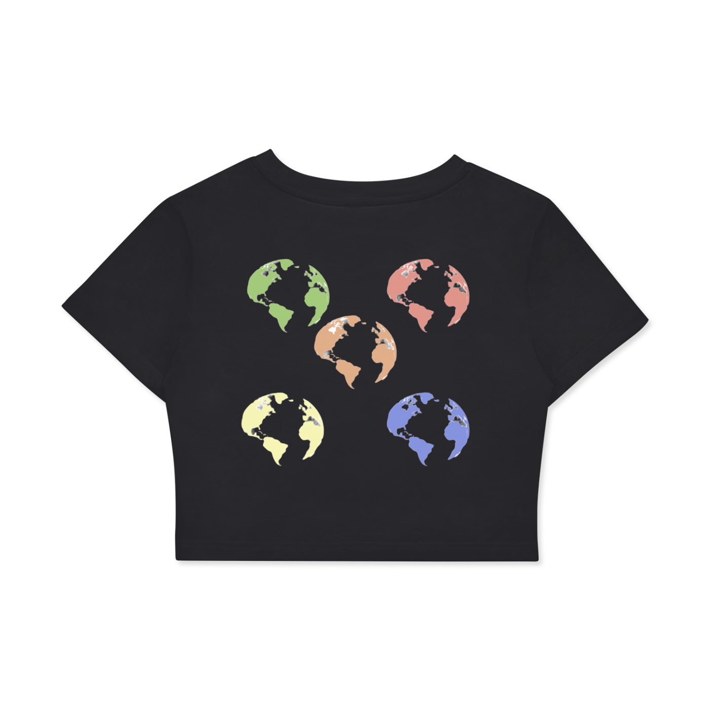 Fitted Crop Cotton T-Shirt