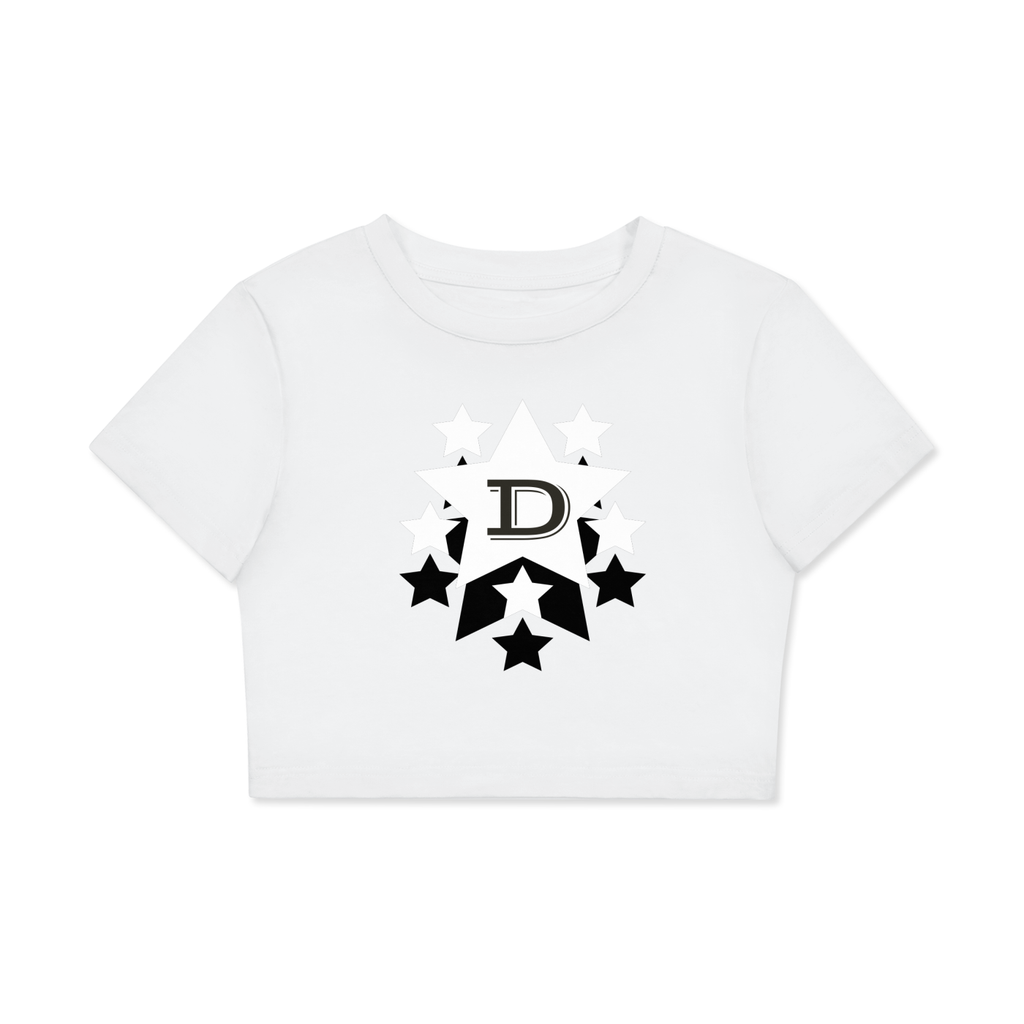 Fitted Crop Cotton T-Shirt
