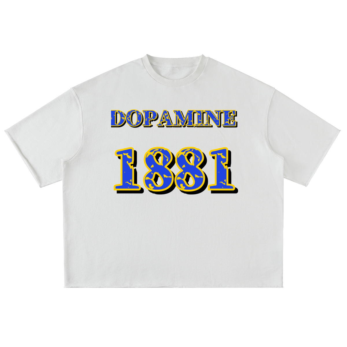 DOPAMINE 1881 Washed Rolled Hem Half Sleeve T-Shirt