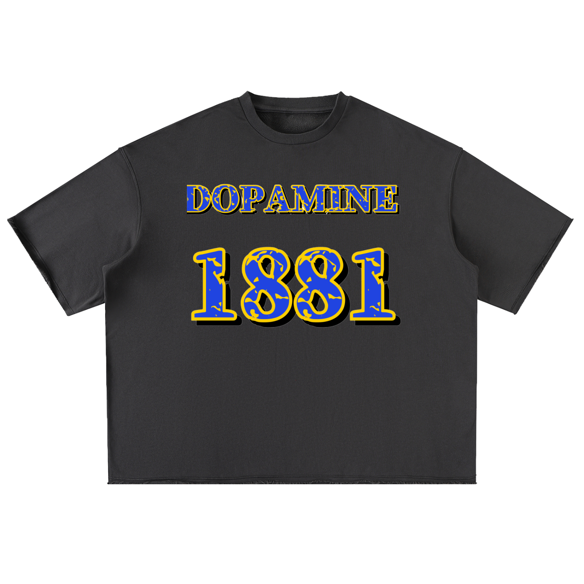 DOPAMINE 1881 Washed Rolled Hem Half Sleeve T-Shirt