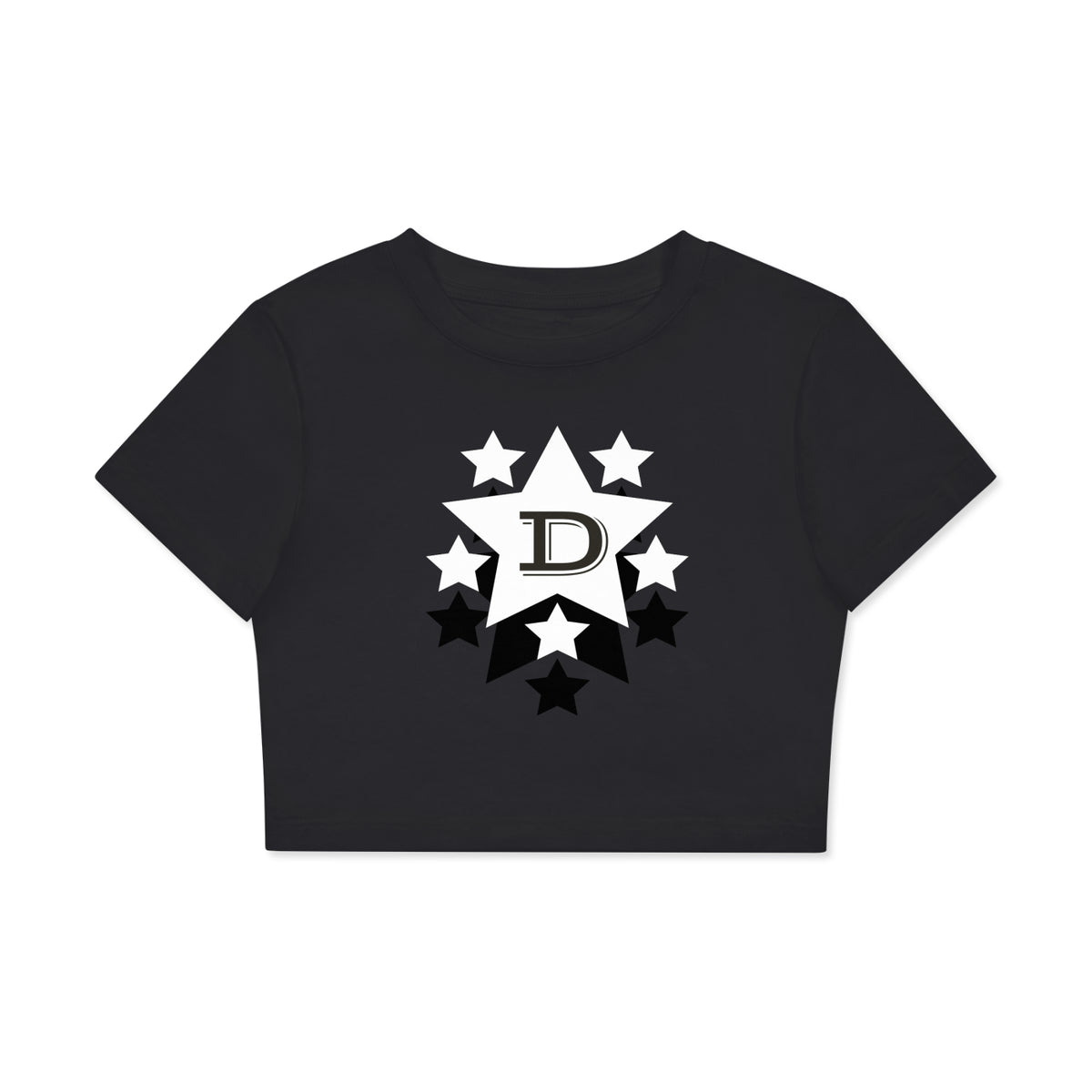Fitted Crop Cotton T-Shirt