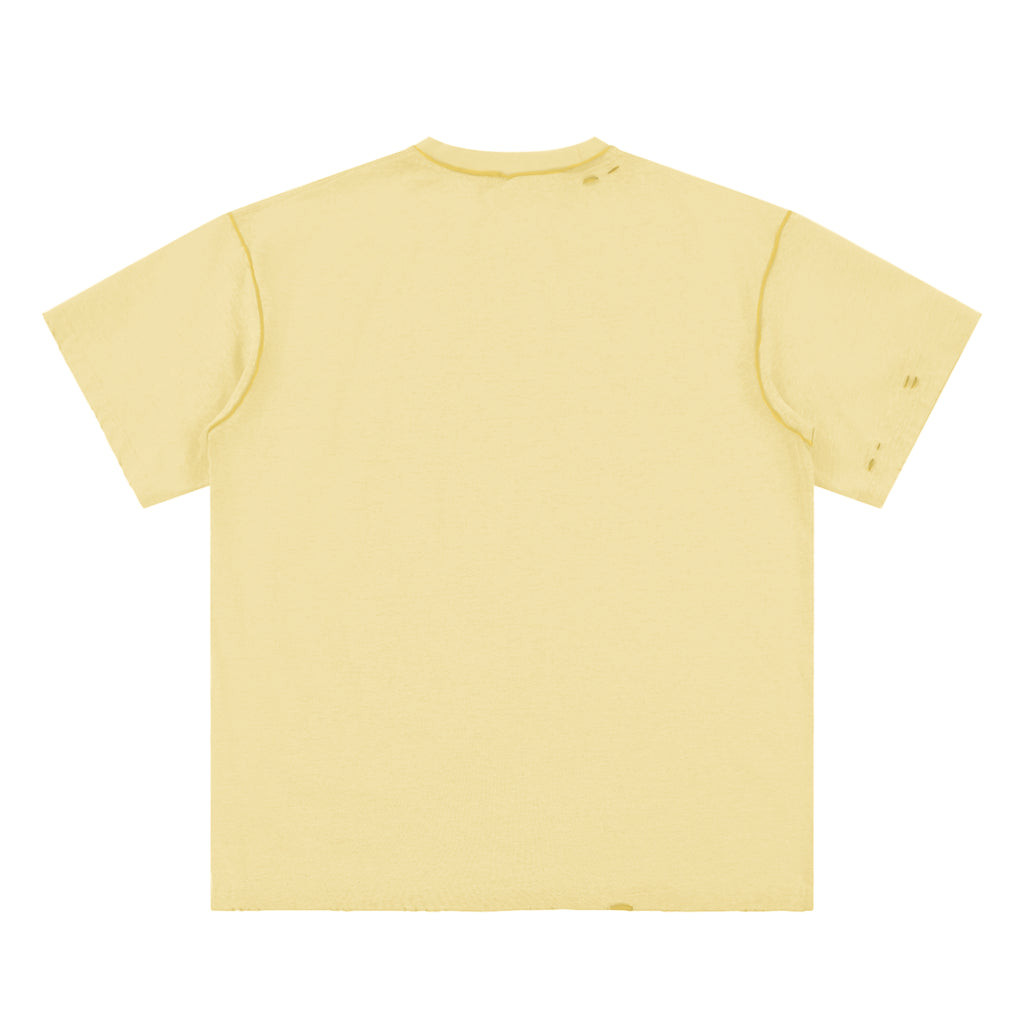 Hand-frayed Reversible T-shirt