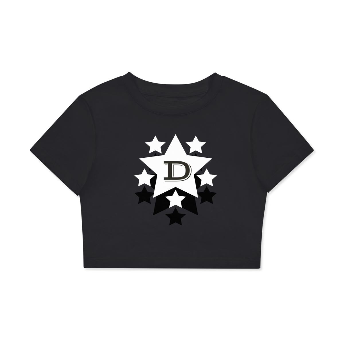 Fitted Crop Cotton T-Shirt