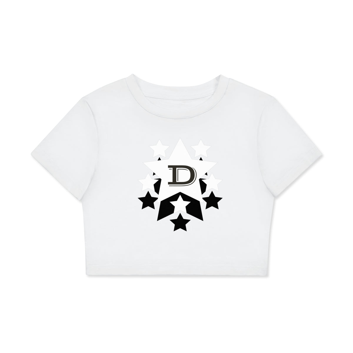 Fitted Crop Cotton T-Shirt